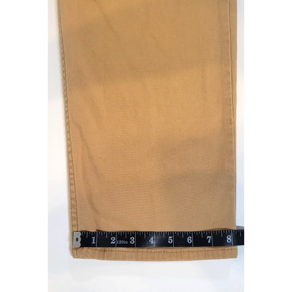 Carhartt Mens 36x32 Canvas Work Pants 5 Pocket Relaxed Fit 14806 Tan Khaki Camel - Picture 6 of 11